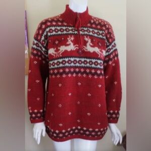 Ralph Lauren Red Reindeer Sweater